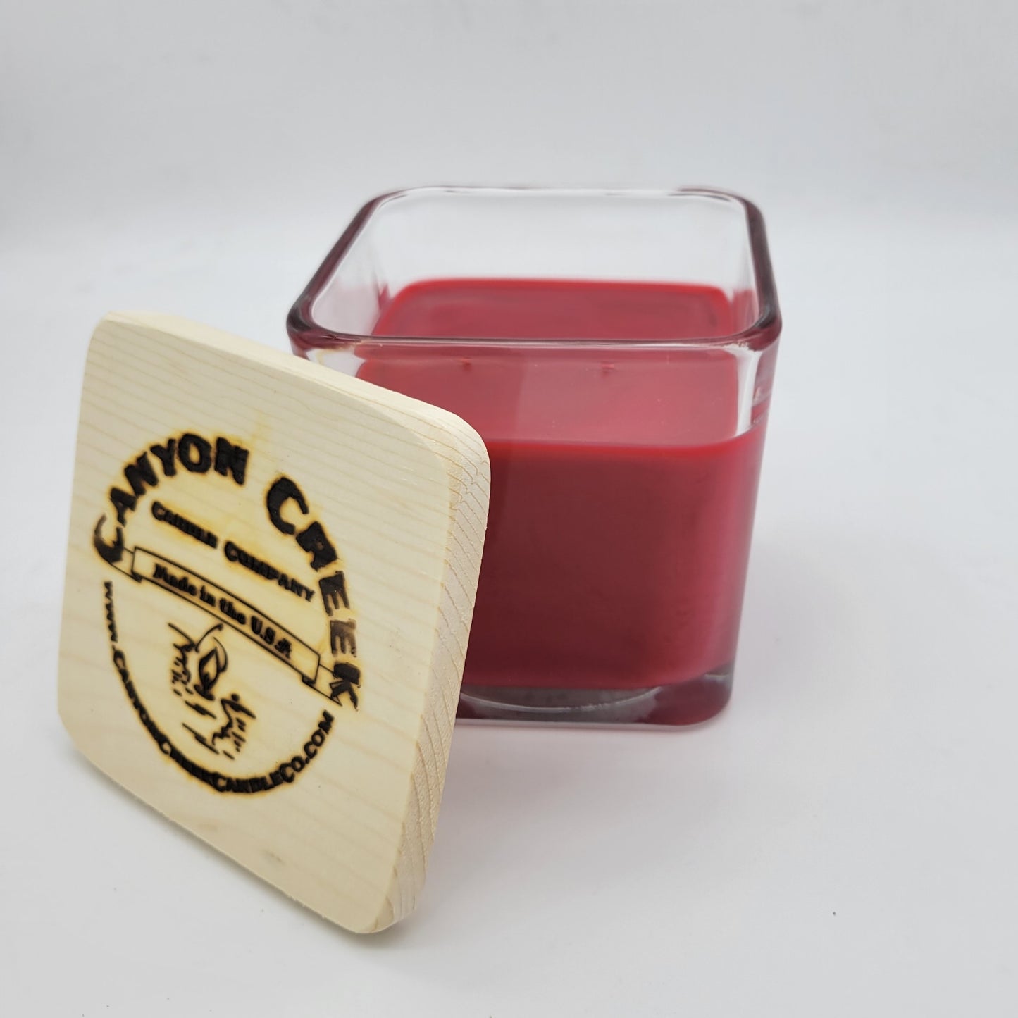 Apple Spice 14oz cube jar candle
