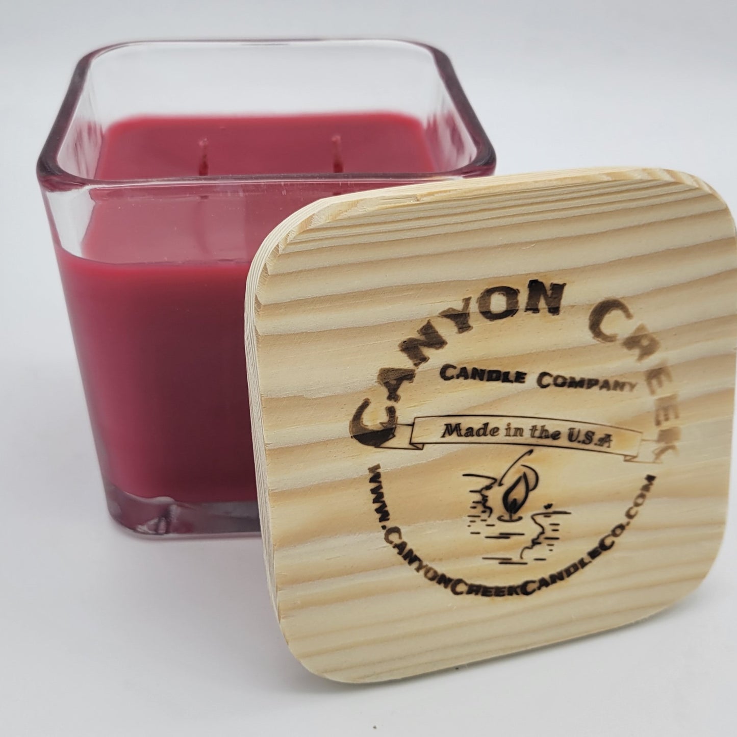 Peppermint Mocha 14oz cube jar candle
