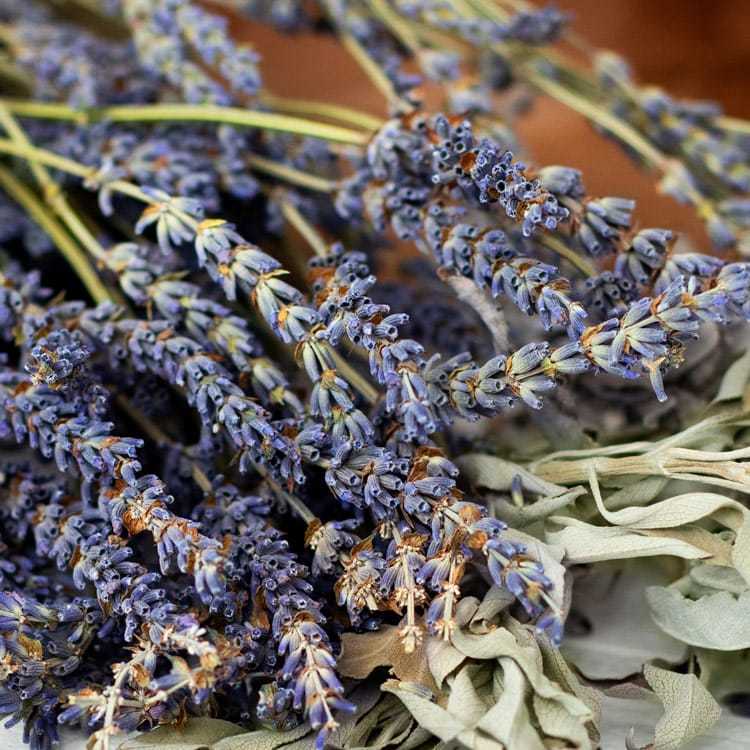 White Sage & Lavender 14oz cube jar candle