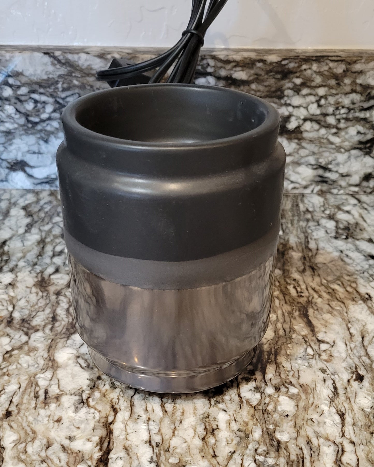 Flip Dish Wax Melt Warmer-Black Dipped