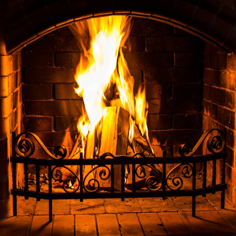 Fireplace 8oz tumbler jar candle