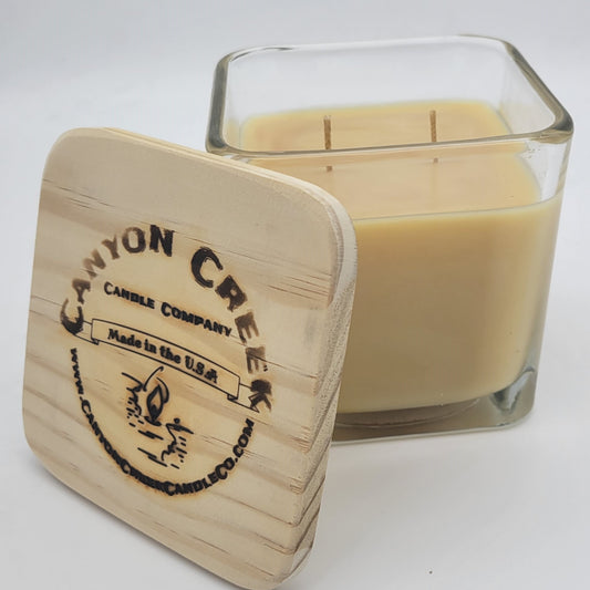 French Vanilla 14oz cube jar candle