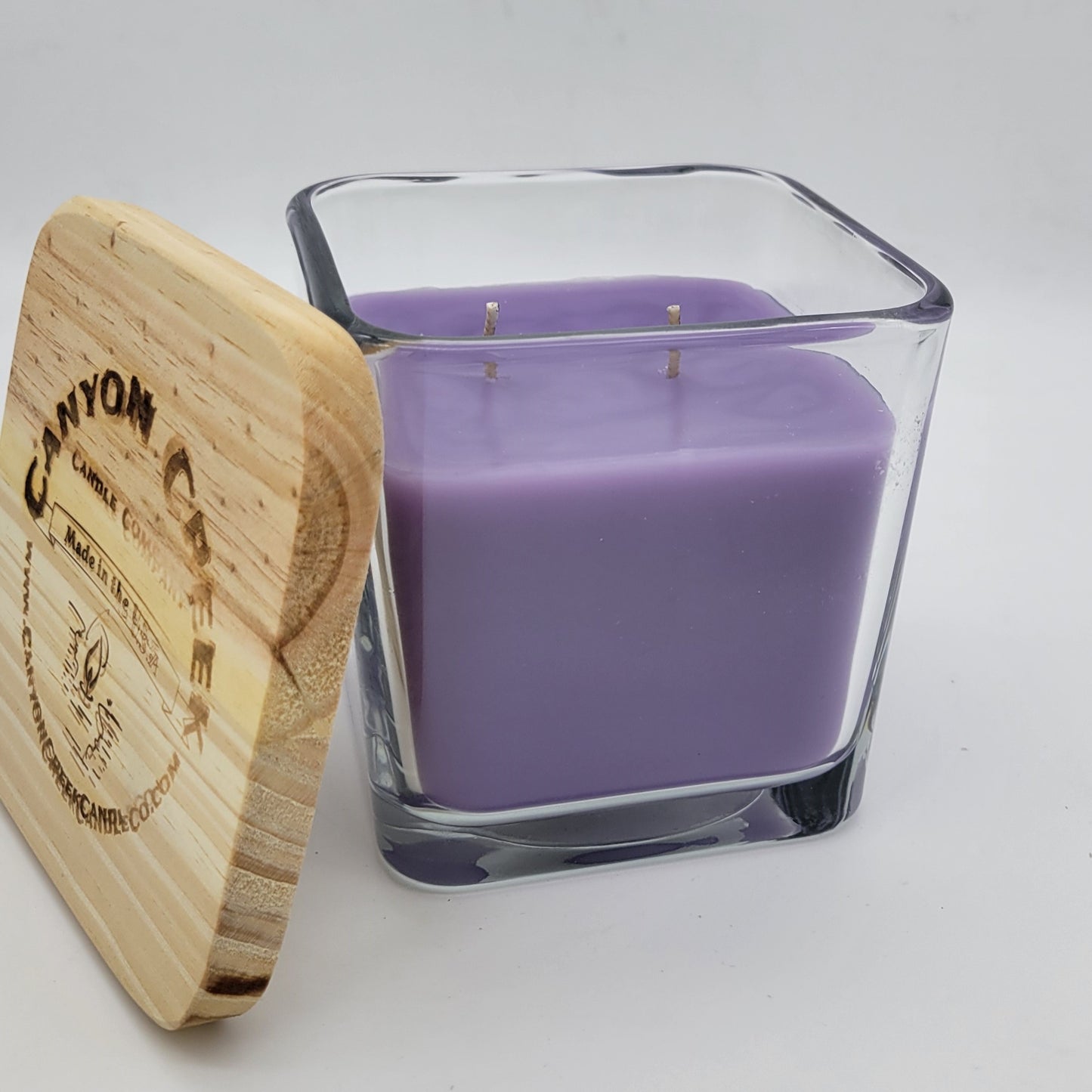 Lavender 14oz cube jar candle