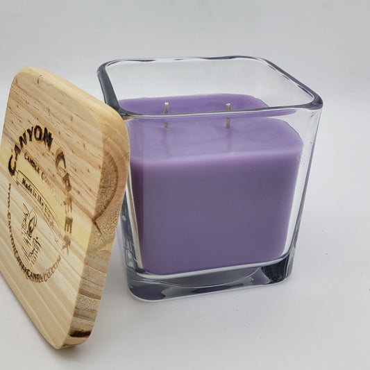 White Sage & Lavender 14oz cube jar candle