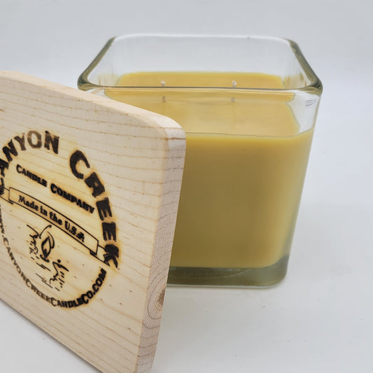 Creme Brulee 14oz cube jar candle