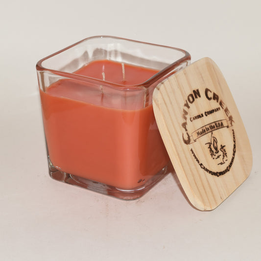 Apple Jack & Orange Peel 14oz cube jar candle